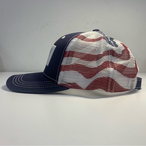 Paramount Apparel Map Freedom American Flag Ball Cap One Size Red White Blue - Picture 8 of 12